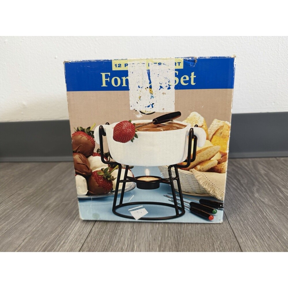 Fondue Set In Box NOS Great For Chocolate Cheese Fondue WILTON